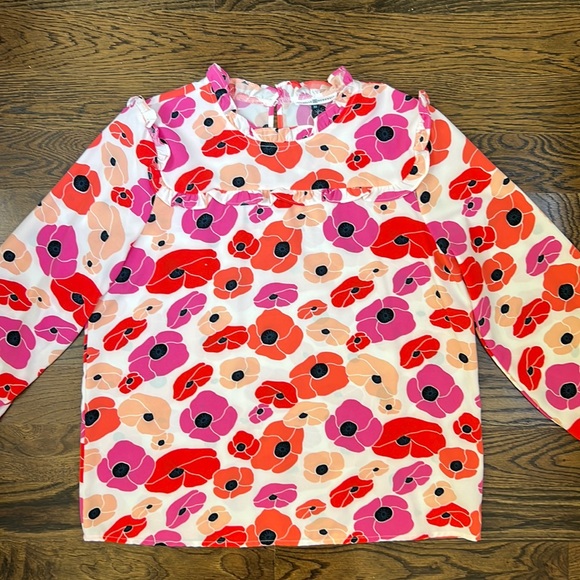 Michelle McDowell Tops - Michelle McDowell Floral Blouse Size Medium